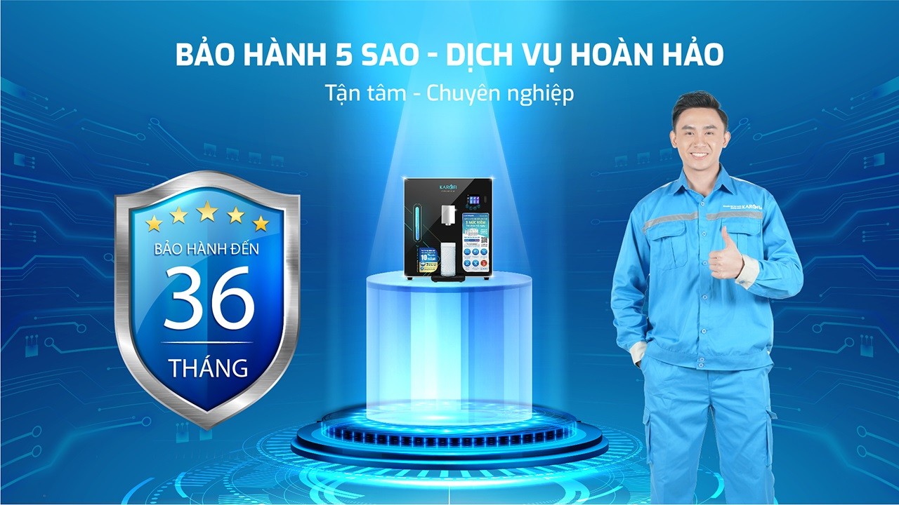 Máy lọc nước Hydro-ion kiềm Karofi DA8 PREMIUM