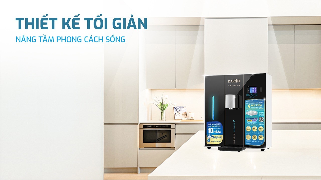 Máy lọc nước Hydro-ion kiềm Karofi DA9 PREMIUM