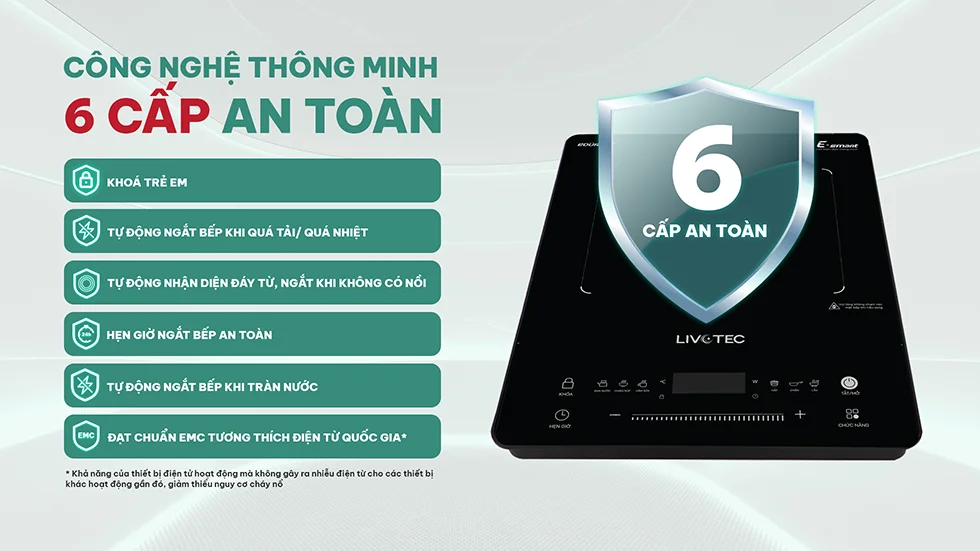 Bếp từ đơn Livotec E-smart LIS-826