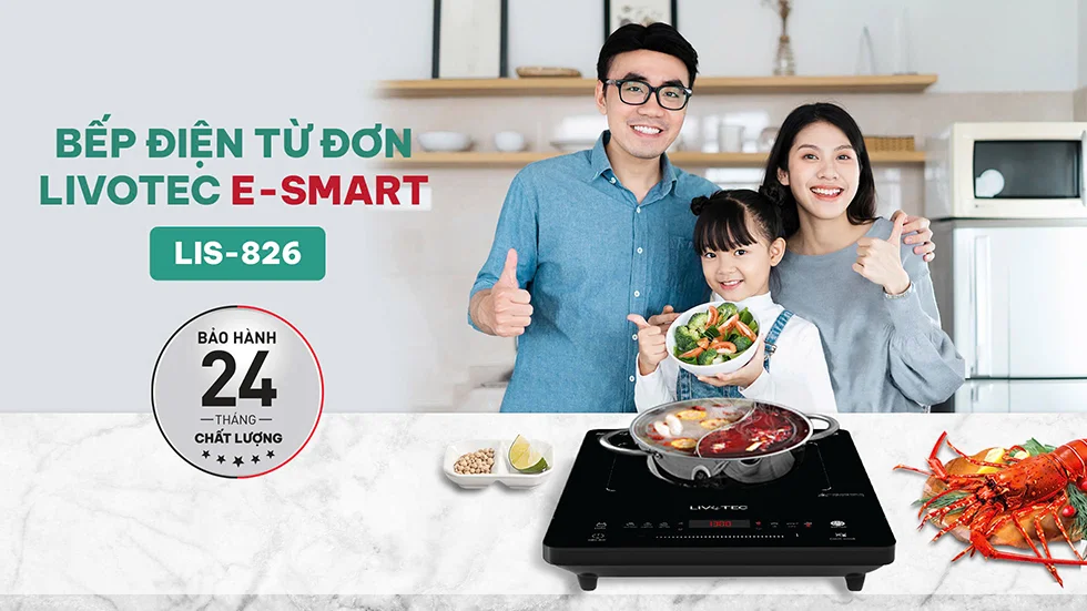 Bếp từ đơn Livotec E-smart LIS-826