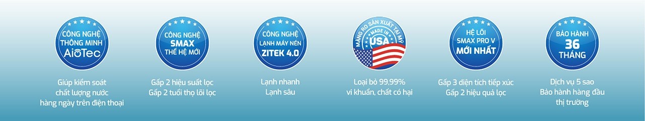Máy lọc nước nóng lạnh Karofi KAD-EC66