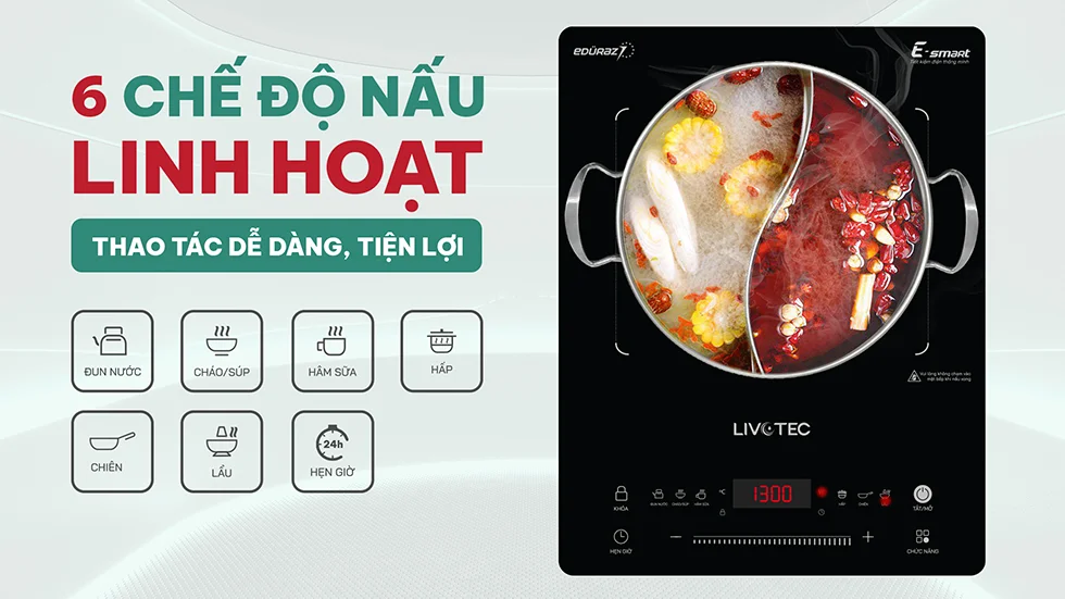 Bếp từ đơn Livotec E-smart LIS-826
