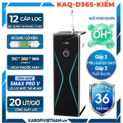 Máy lọc nước Karofi KAQ-D36S - 12 cấp lọc - Ion kiềm Hàn Quốc