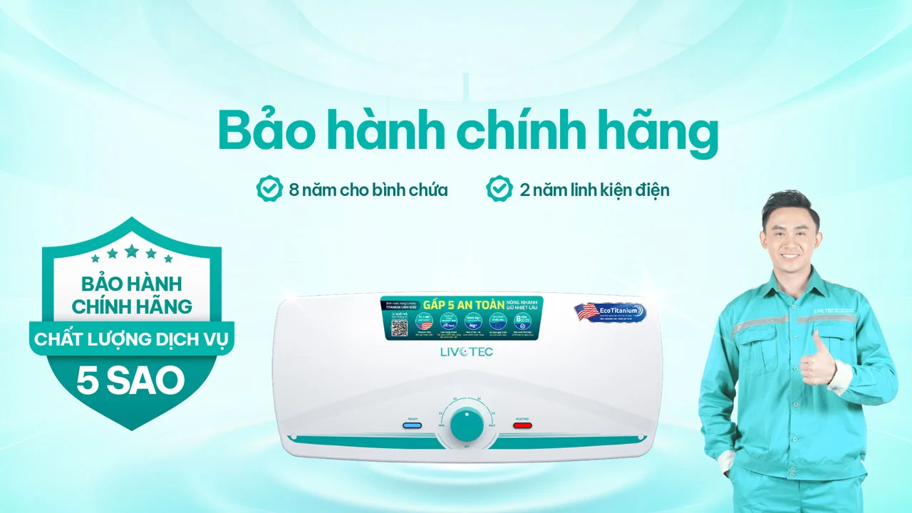 Bình nước nóng gián tiếp 30L Livotec LWH-ID30