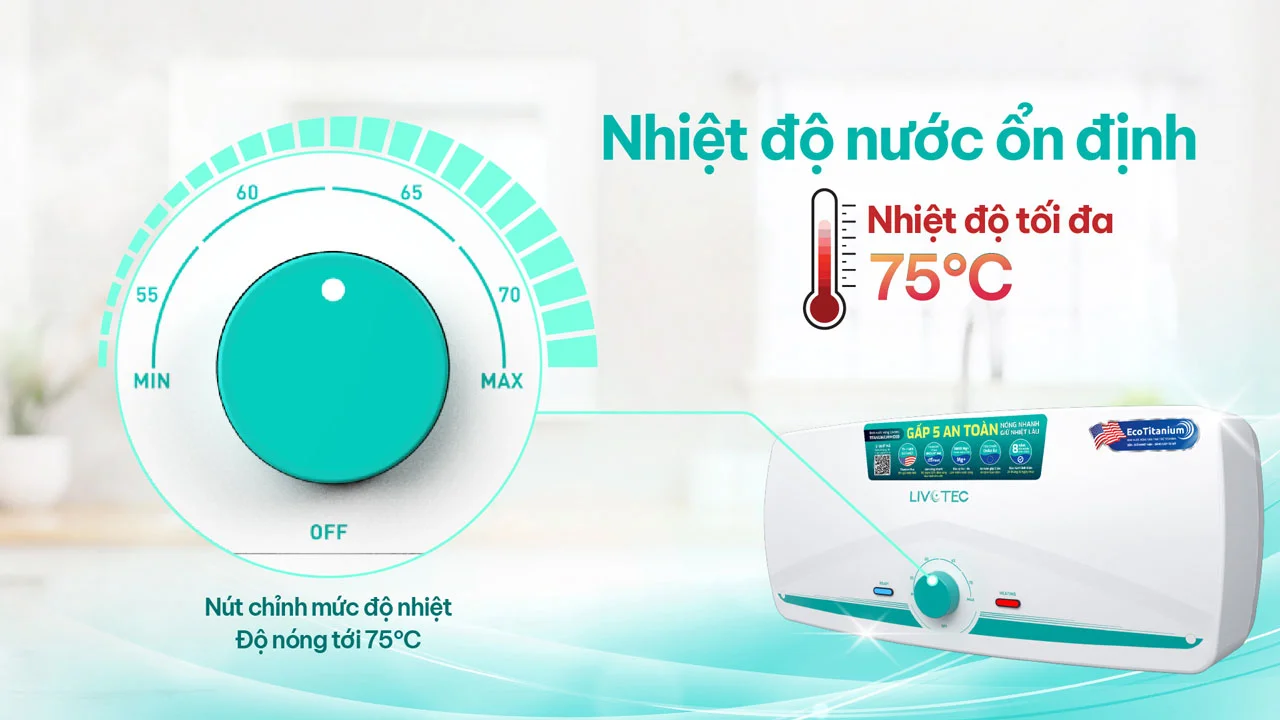Bình nước nóng gián tiếp 30L Livotec LWH-ID30