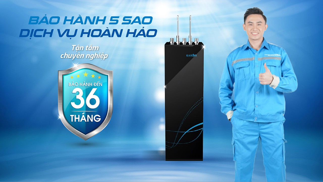 Máy lọc nước nóng lạnh Karofi KAD-M55