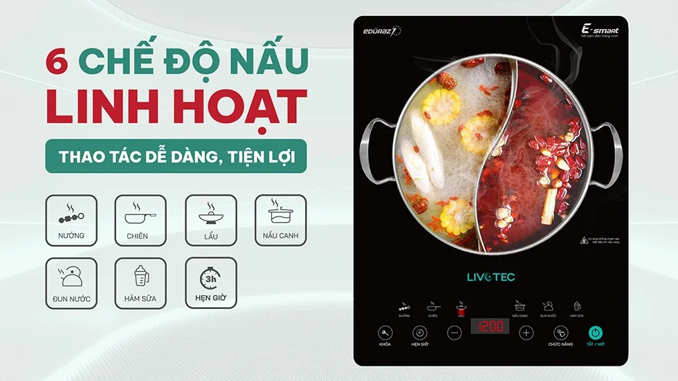 Bếp từ đơn Livotec E-smart LIS-636