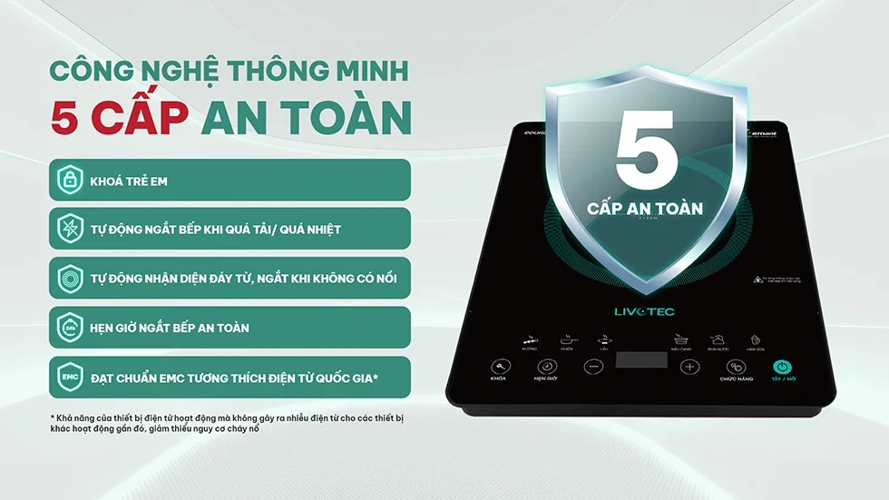 Bếp từ đơn Livotec E-smart LIS-636