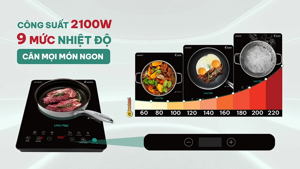 Bếp từ đơn Livotec E-smart LIS-636