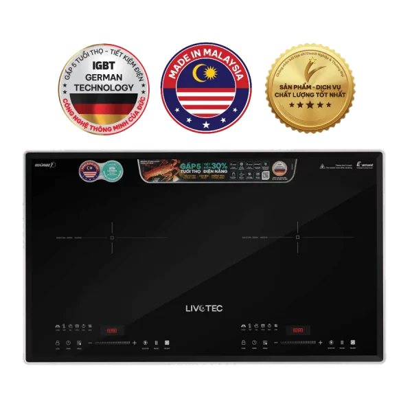 Bếp từ đôi Livotec E-smart LID-980M