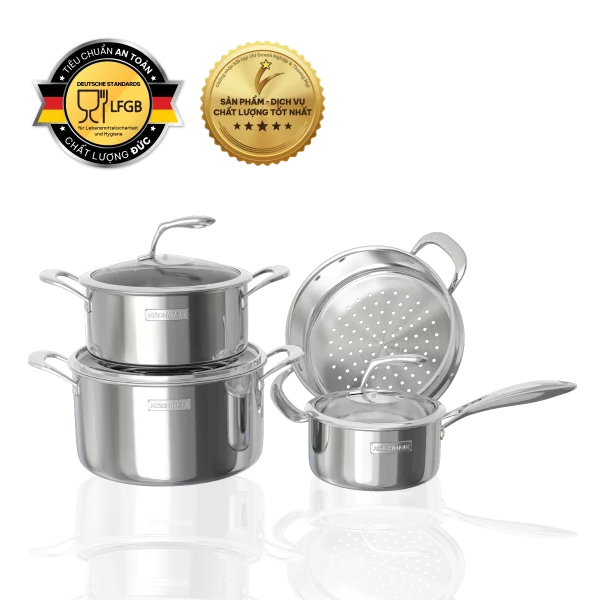 Bộ nồi inox cao cấp Kochmax KMC-866