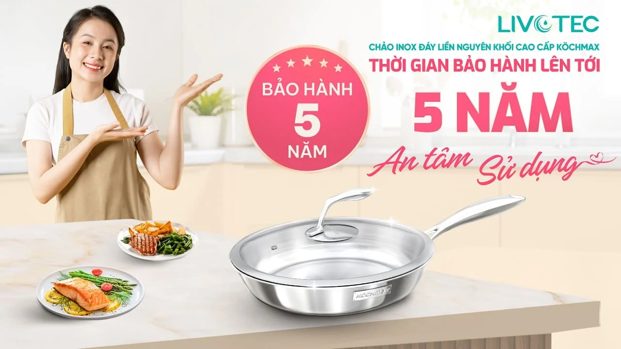 Chảo inox cao cấp Kochmax KMP-28