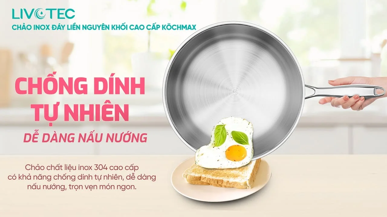 Chảo inox cao cấp Kochmax KMP-28