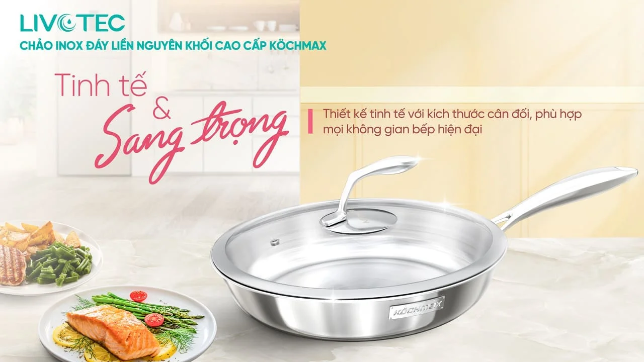 Chảo inox cao cấp Kochmax KMP-28
