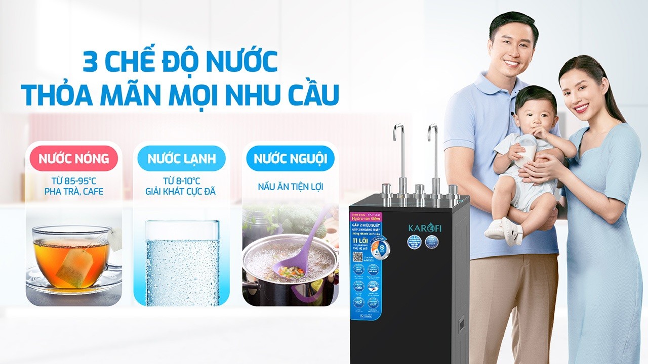 Máy lọc nước nóng lạnh Karofi KAD-HC68A