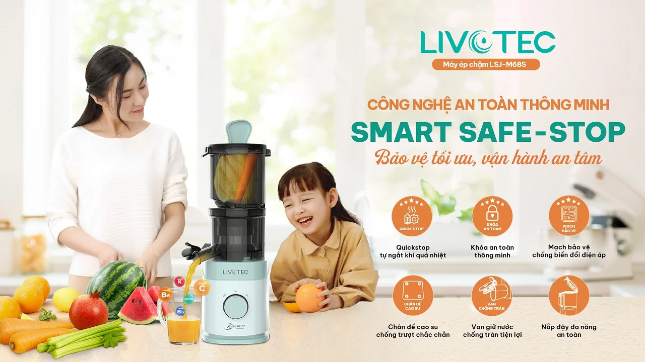 Máy ép chậm Livotec LSJ-M68S