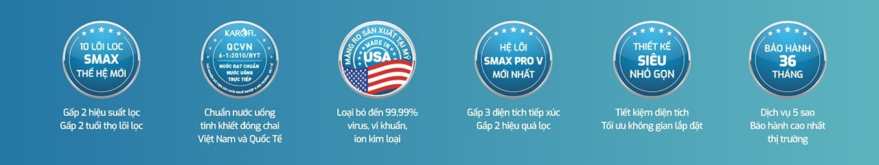 Máy lọc nước RO để gầm Karofi KAQ-UE03