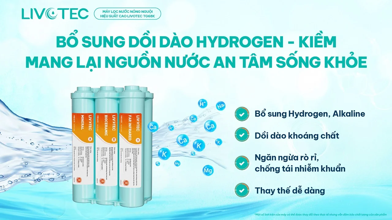 Máy lọc nước nóng nguội Livotec TG68K