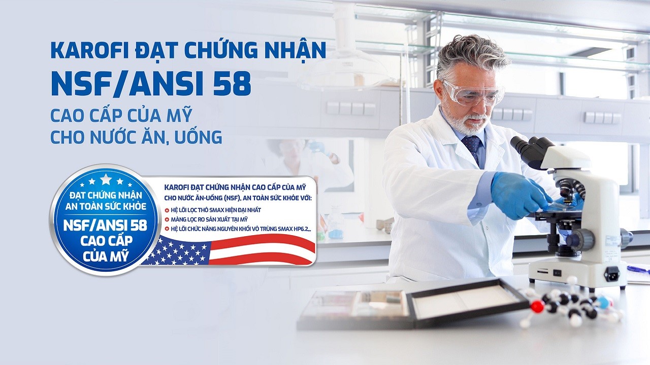 Máy lọc nước nóng lạnh Karofi KAD-HC68A