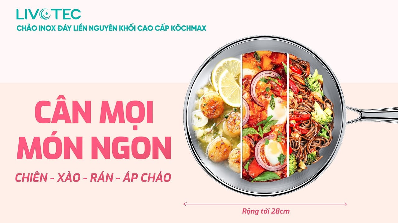 Chảo inox cao cấp Kochmax KMP-28