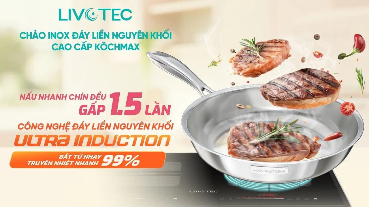 Chảo inox cao cấp Kochmax KMP-28