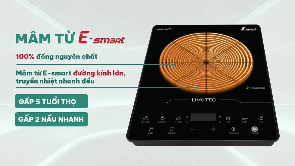 Bếp từ đơn Livotec E-smart LIS-826
