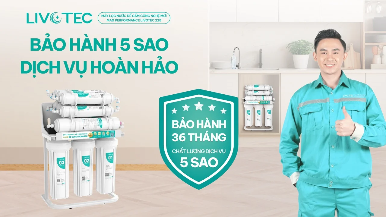 Máy lọc nước để gầm Livotec 228