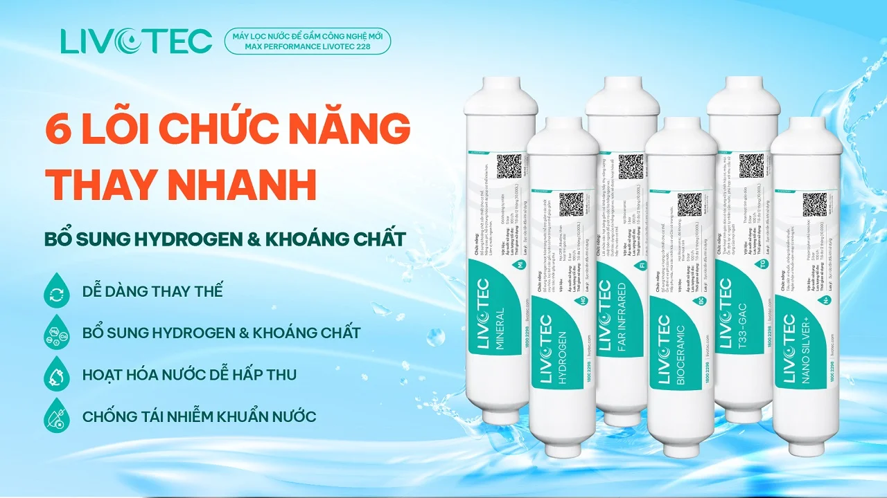 Máy lọc nước để gầm Livotec 228