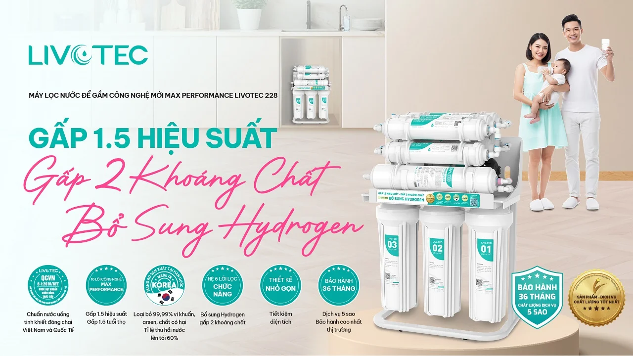 Máy lọc nước để gầm Livotec 228