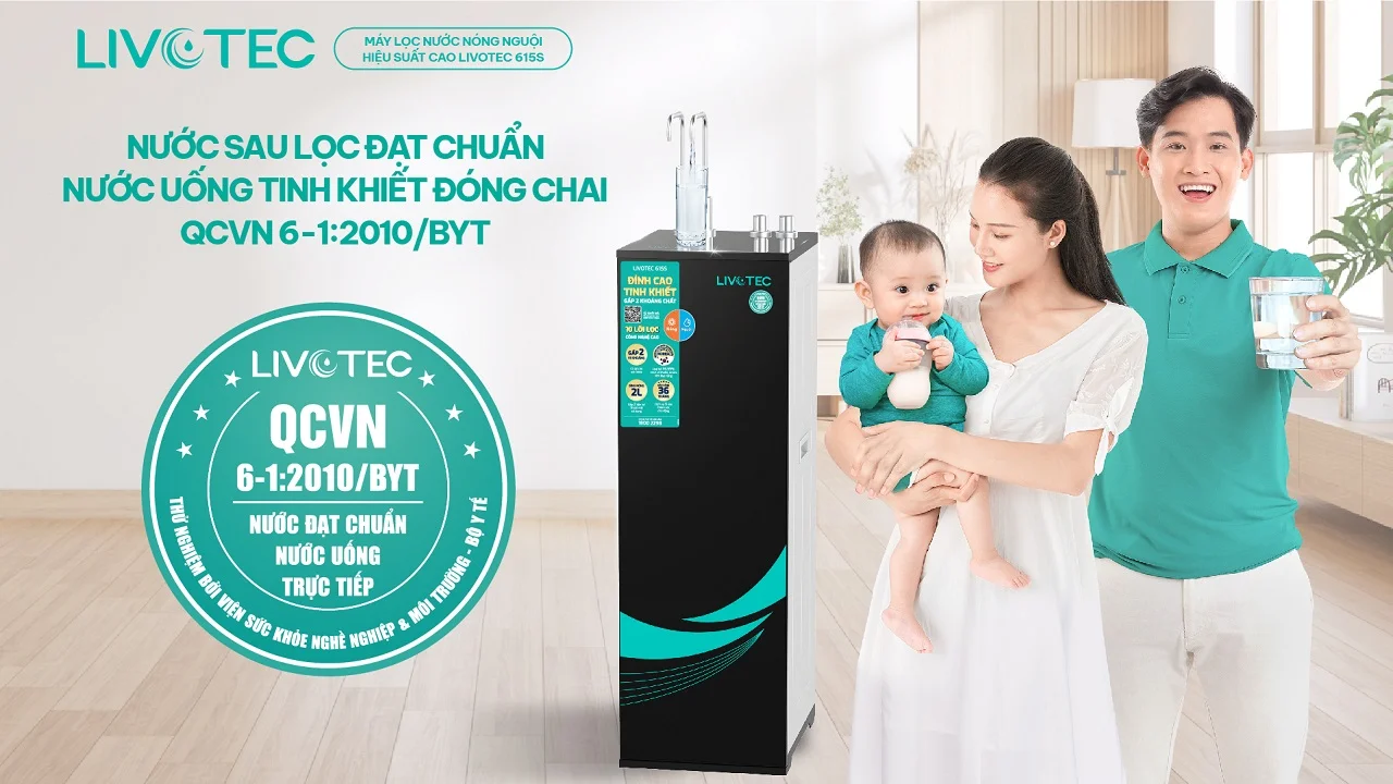 Máy lọc nước nóng nguội Livotec 615S