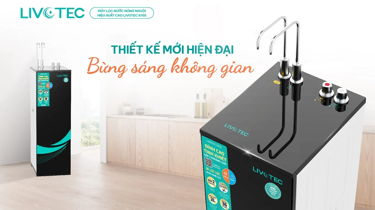 Máy lọc nước nóng nguội Livotec 615S
