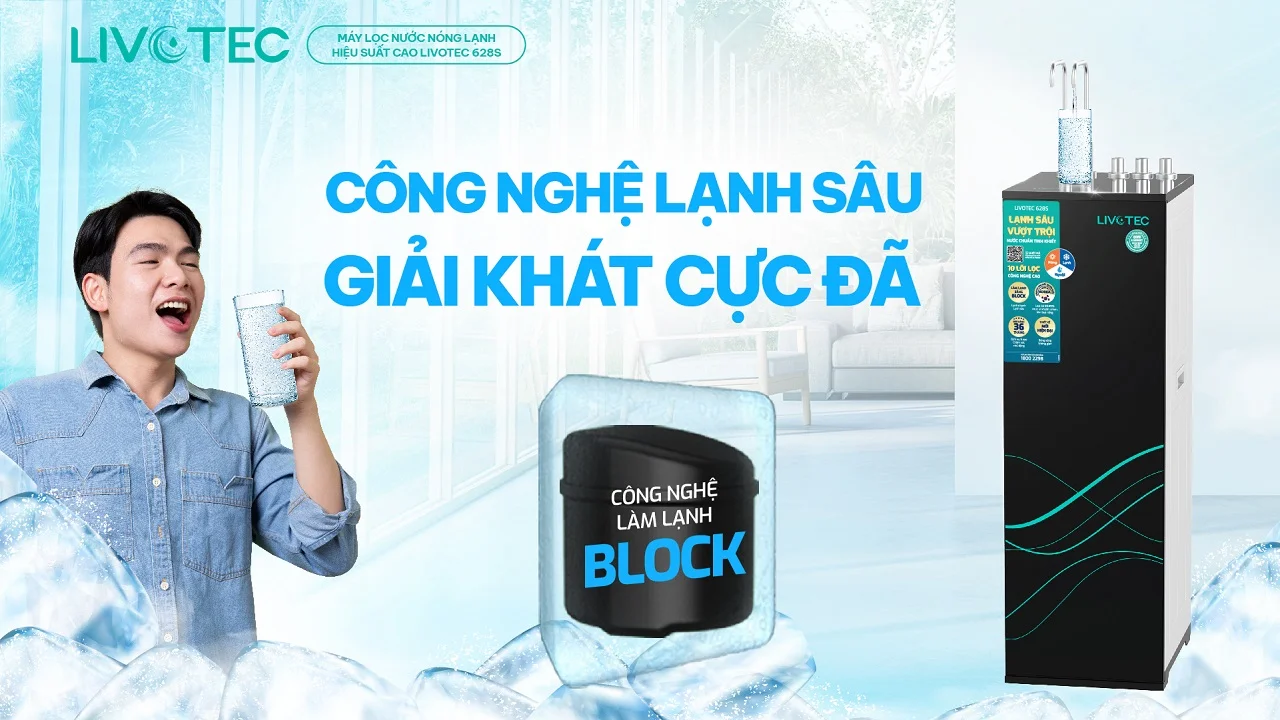 Máy lọc nước nóng lạnh Livotec 628S