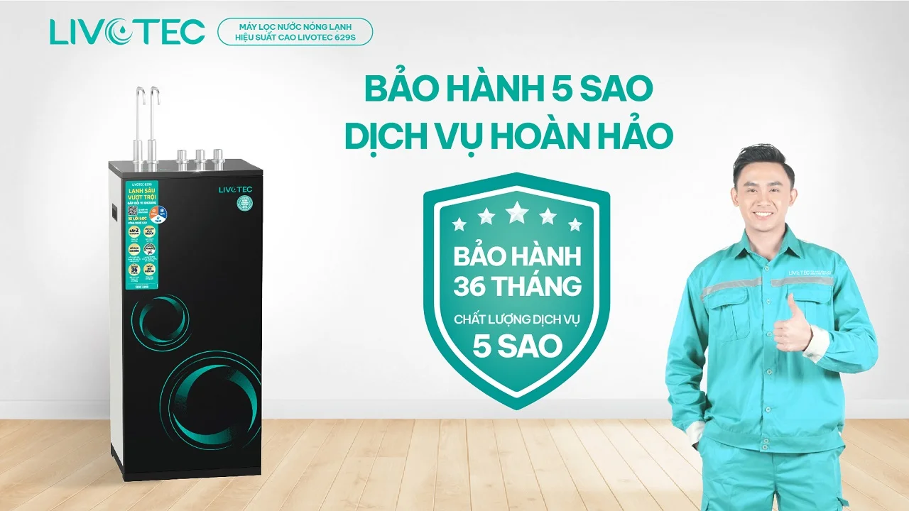Máy lọc nước nóng lạnh Livotec 629S