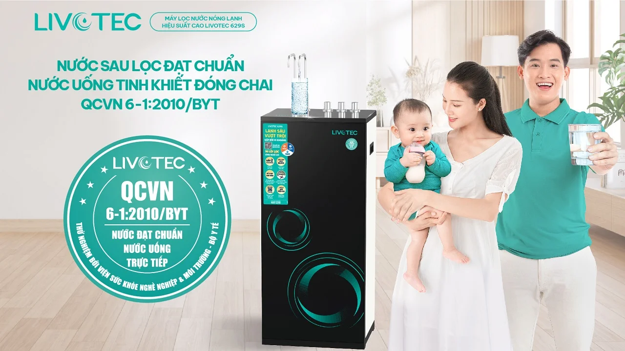 Máy lọc nước nóng lạnh Livotec 629S