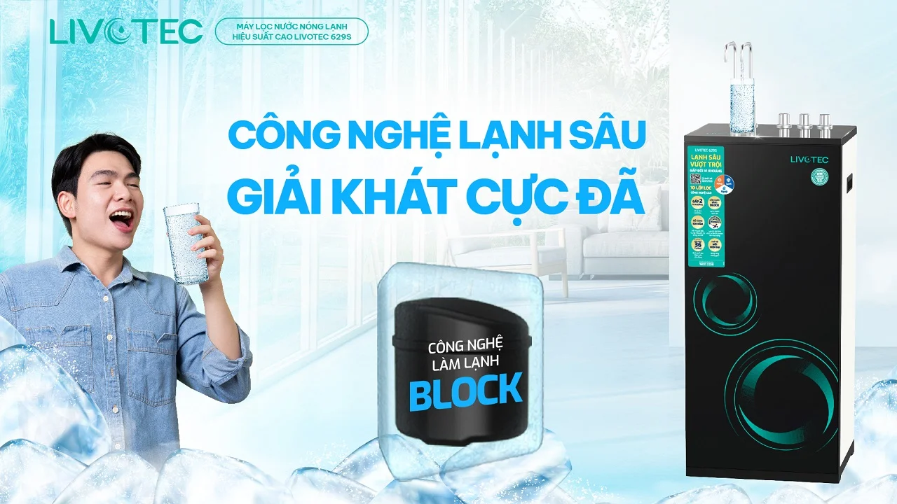 Máy lọc nước nóng lạnh Livotec 629S