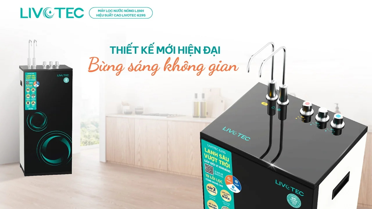 Máy lọc nước nóng lạnh Livotec 629S