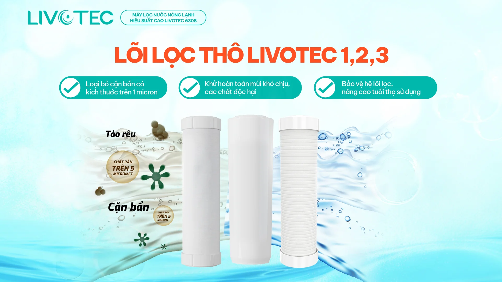 Máy lọc nước nóng lạnh Livotec 630S