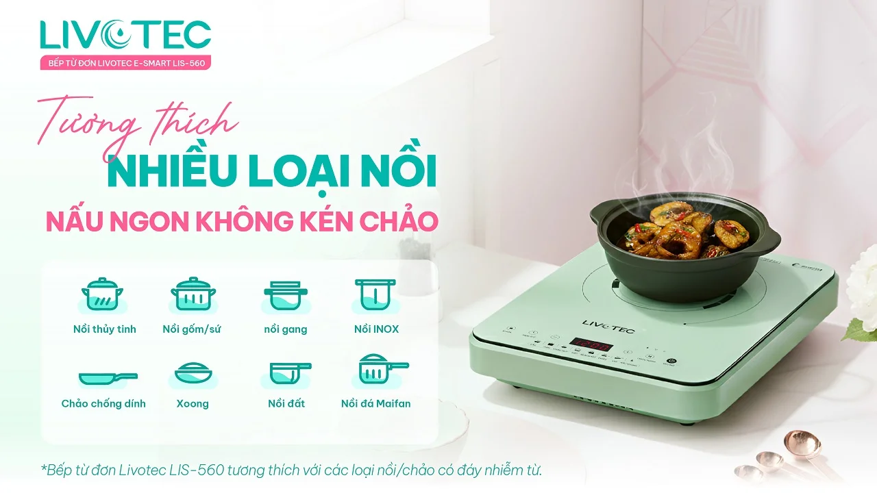 Bếp từ đơn Livotec E-Smart LIS-560