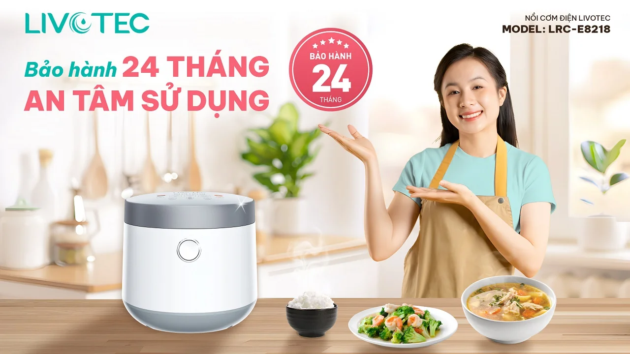 Nồi cơm điện tử Livotec LRC-E8218