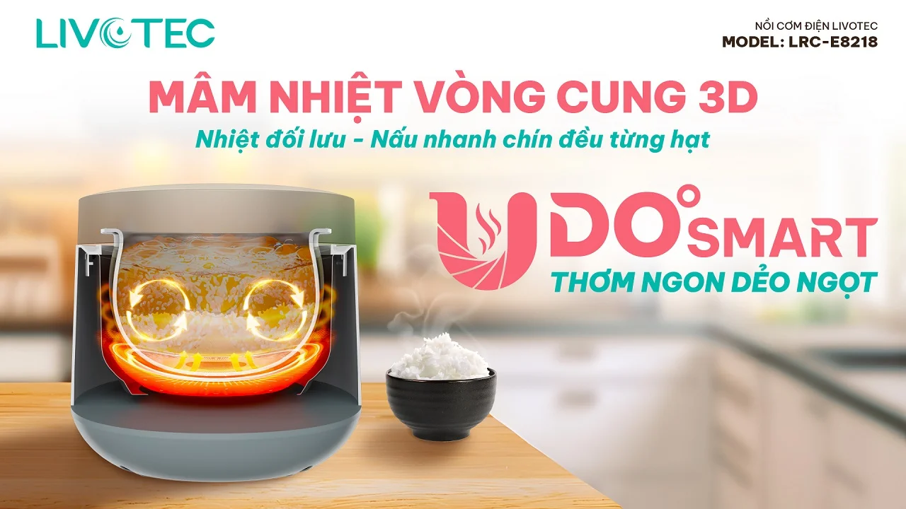 Nồi cơm điện tử Livotec LRC-E8218