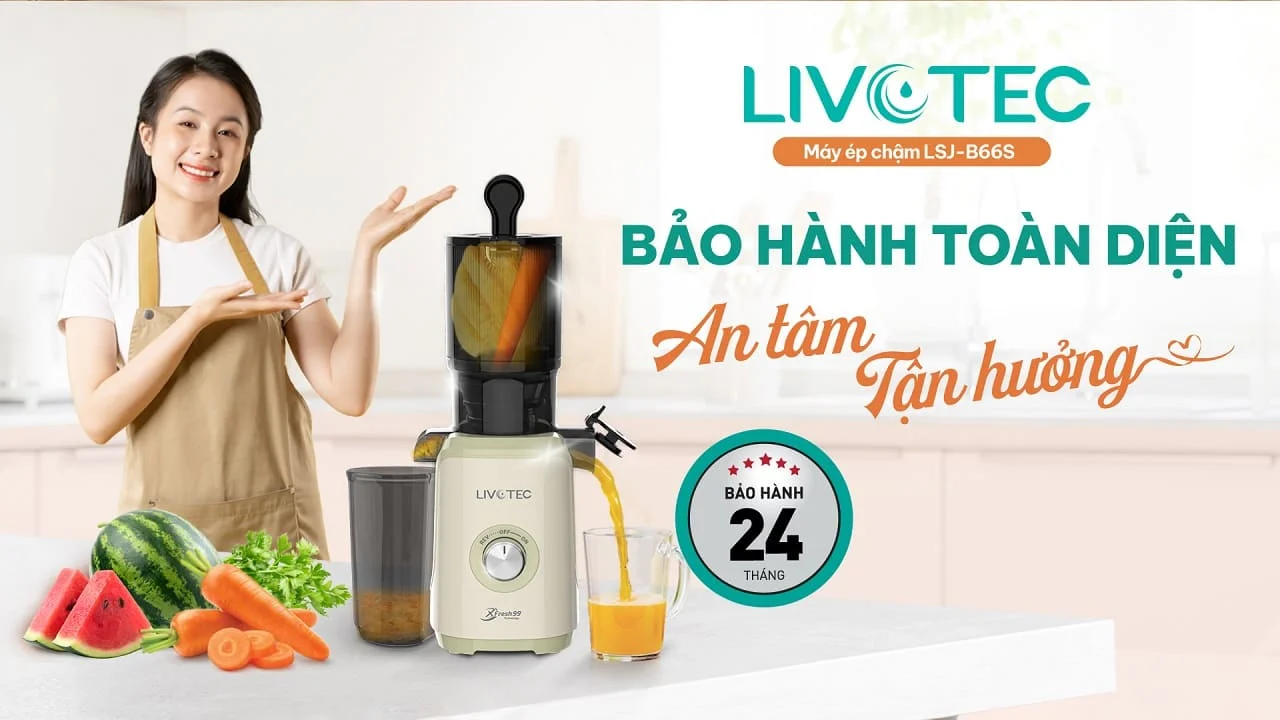 Máy ép chậm Livotec LSJ-B66S