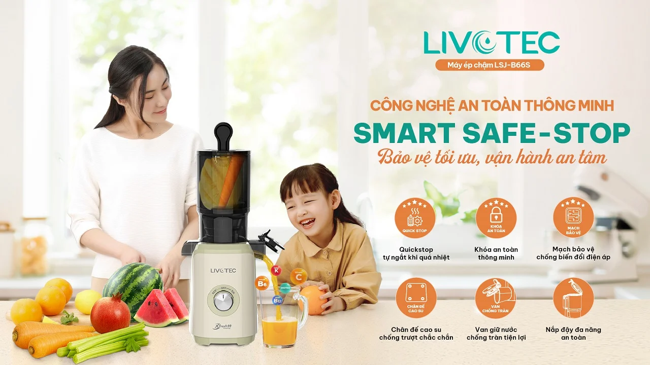 Máy ép chậm Livotec LSJ-B66S