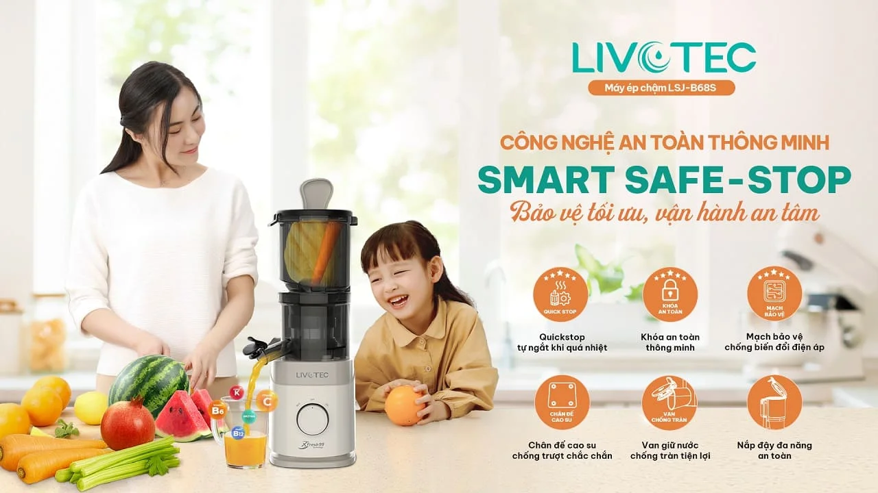 Máy ép chậm Livotec LSJ-B68S