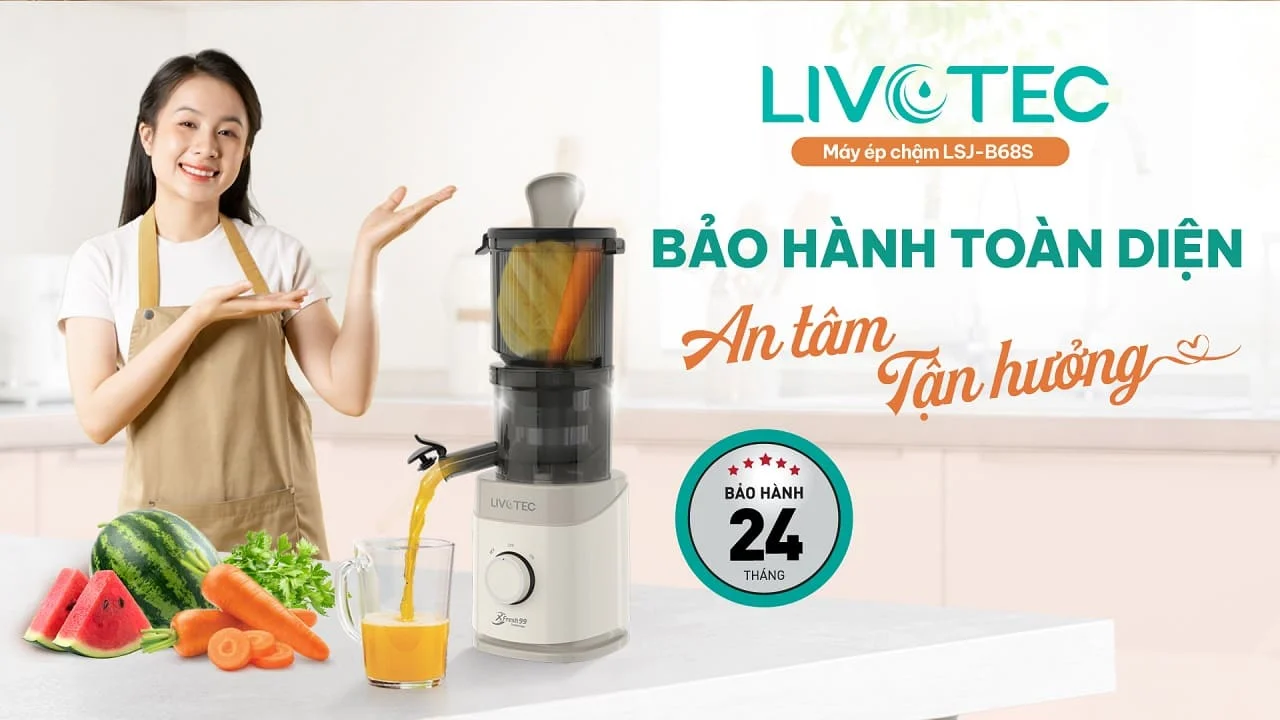 Máy ép chậm Livotec LSJ-B68S