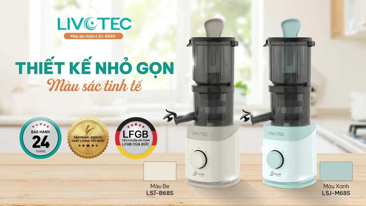 Máy ép chậm Livotec LSJ-B68S