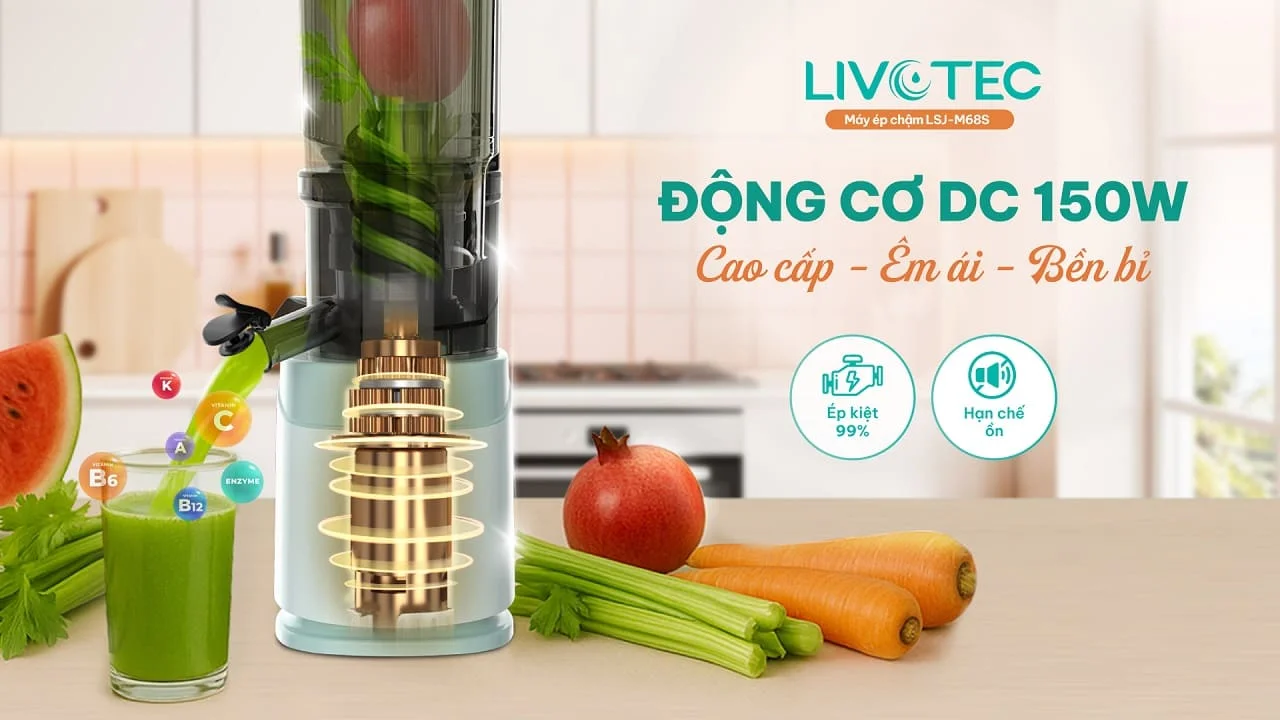 Máy ép chậm Livotec LSJ-M68S