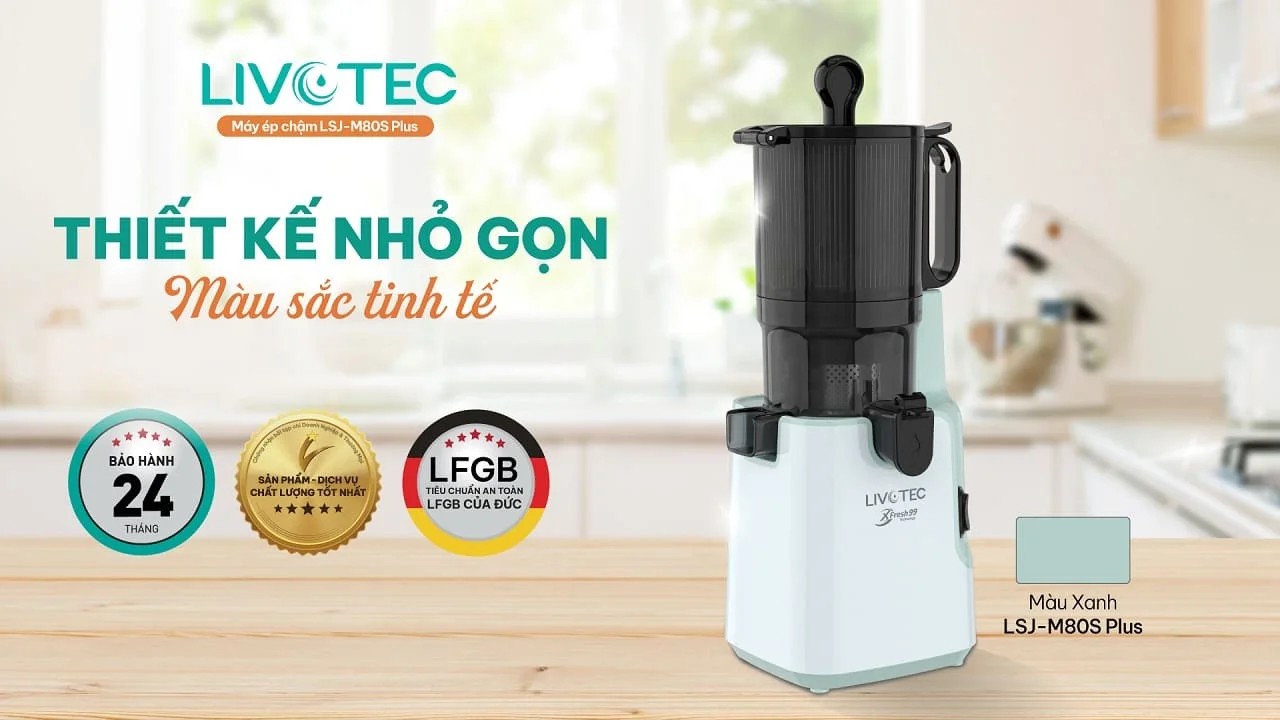Máy ép chậm Livotec LSJ-M80S Plus