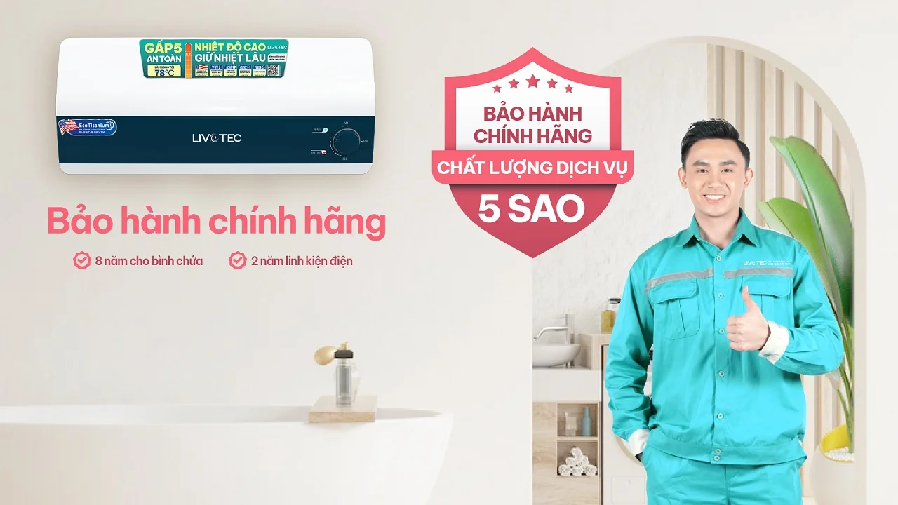 Bình nước nóng gián tiếp Livotec LWH-I20A25
