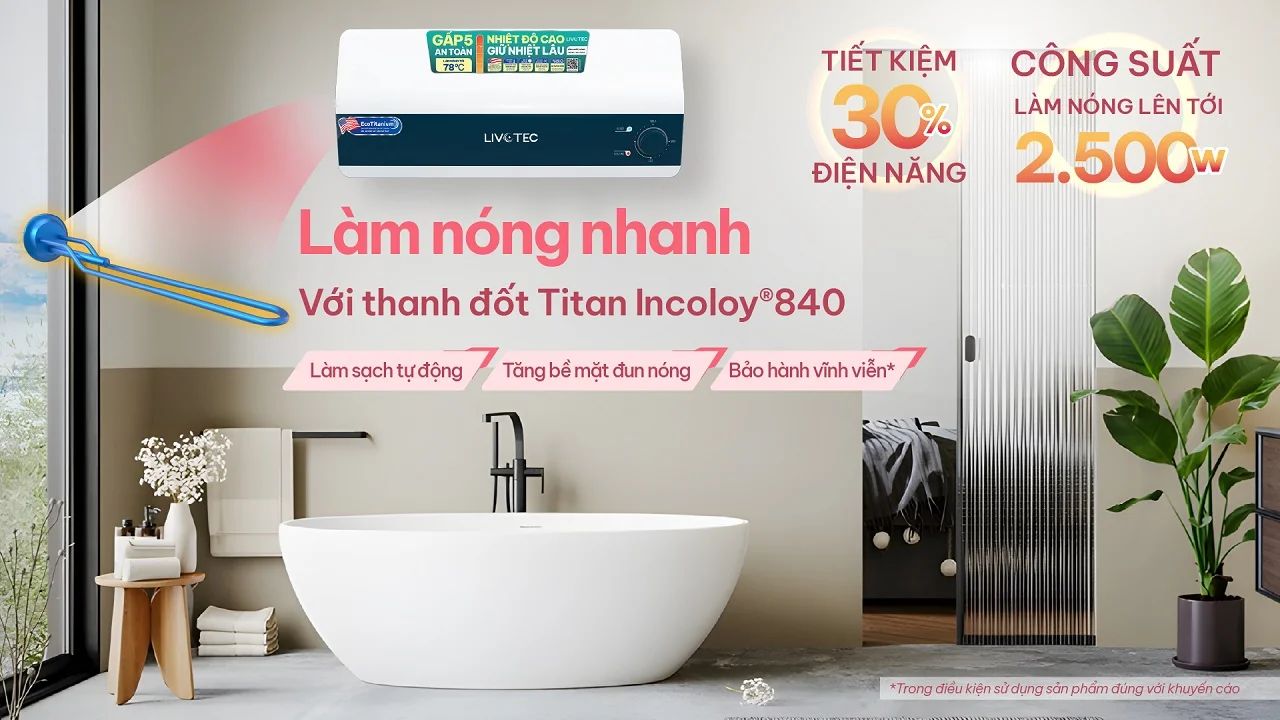 Bình nước nóng gián tiếp Livotec LWH-I20A25