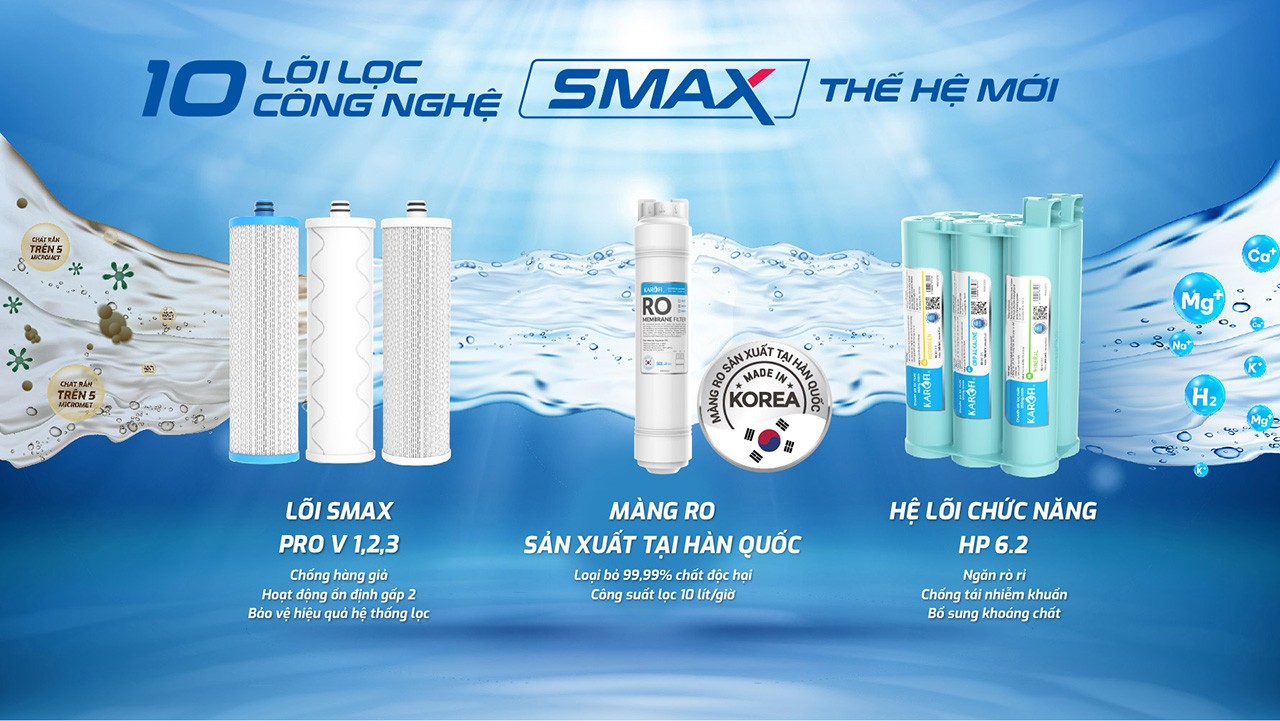 Máy lọc nước nóng lạnh Karofi KAD-M55